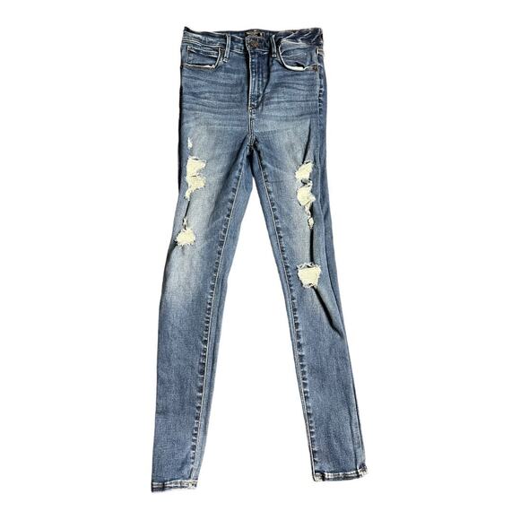 AF Abercrombie and Fitch Simone high rise super skinny size 26 2 short - Picture 1 of 5
